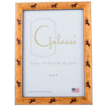 Cashmere Burled Wood Frame With Dark Brown Horse Border