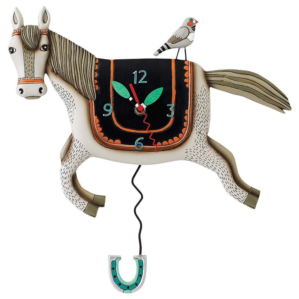 "Woah Horsey" Horse Clock