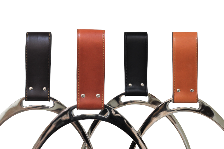 Stirrup Magazine Holder With Leather Handle