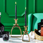 Gold Candle Holder Stirrup