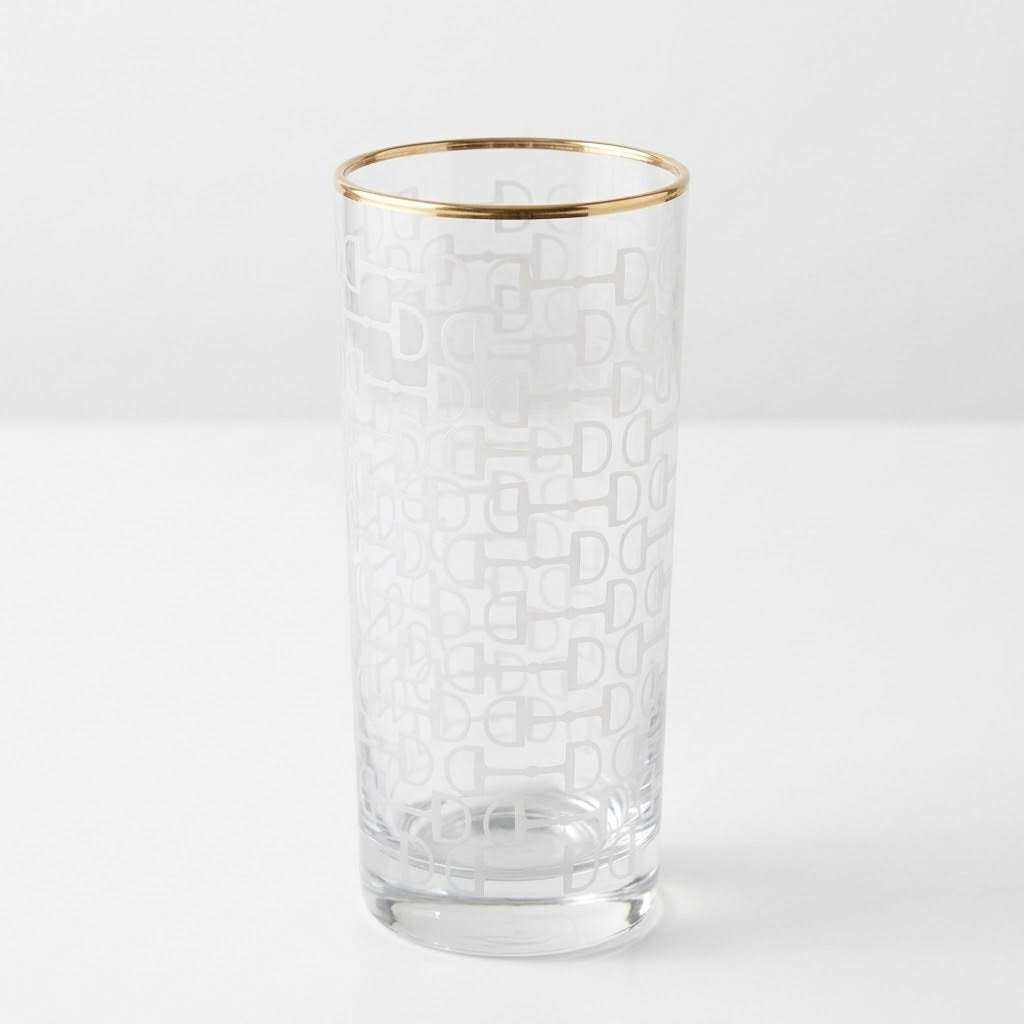 Frosted Snaffle Glasses