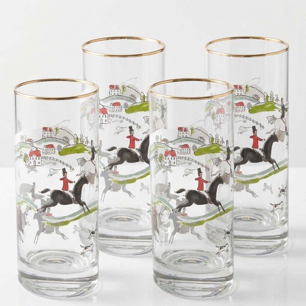 Hunt Scene Glasses