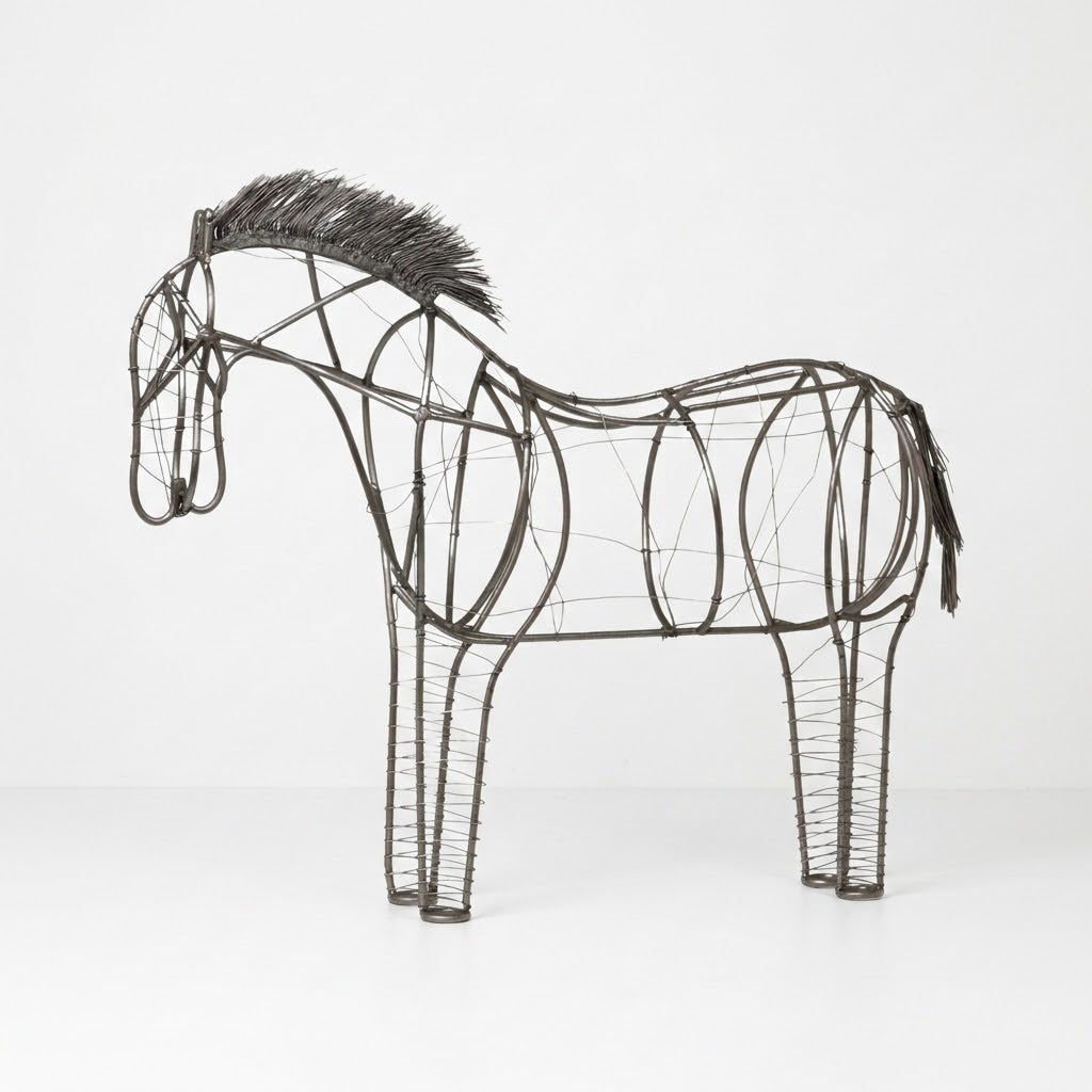 Wire Horse Sculpture