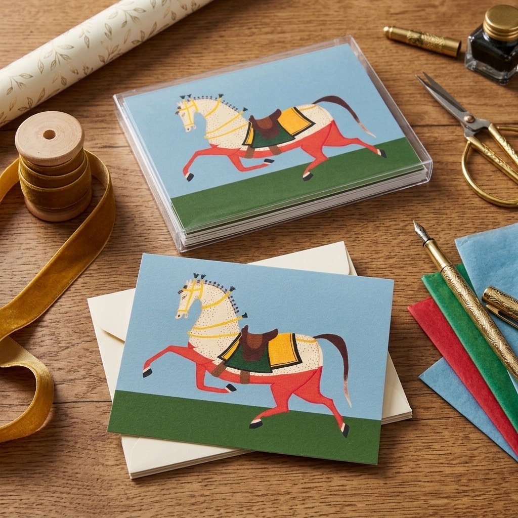 Plum Greeting Card Set