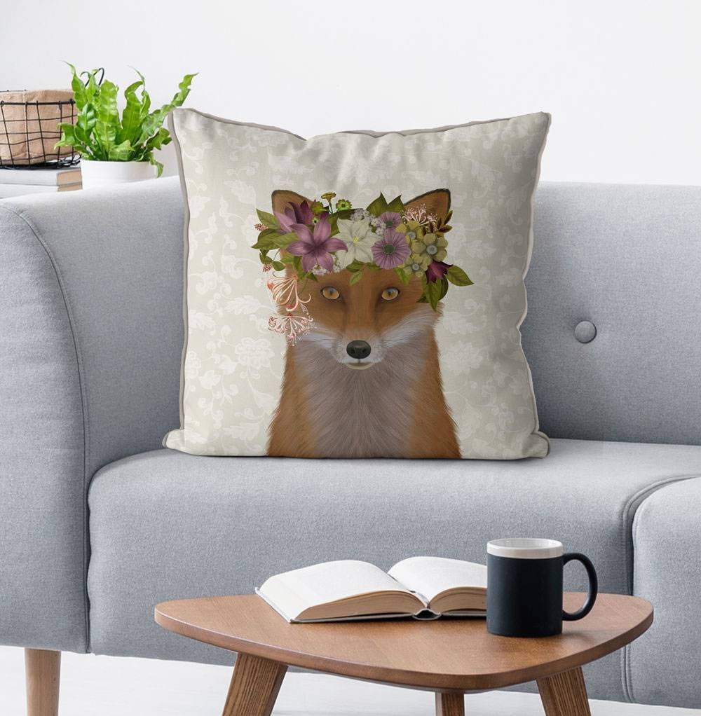 Bohemian Fox Pillow