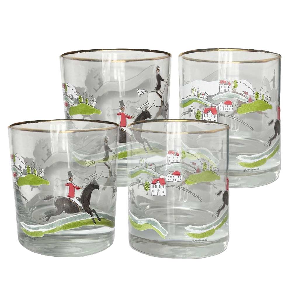 Hunt Scene Glasses