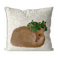Fox & Holly Crown Pillow
