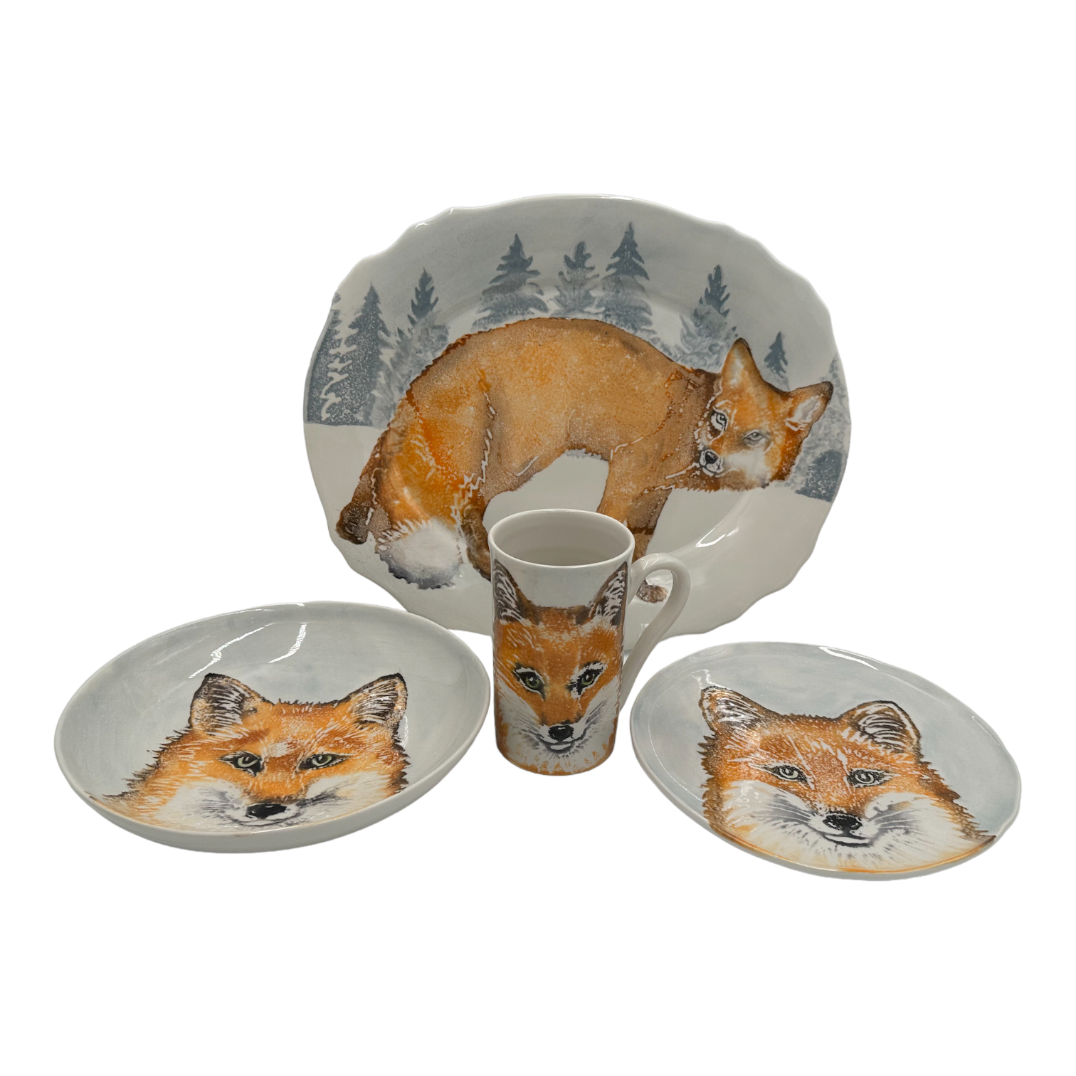 Vietri Fox Into The Woods Platter