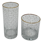 Frosted Snaffle Glasses