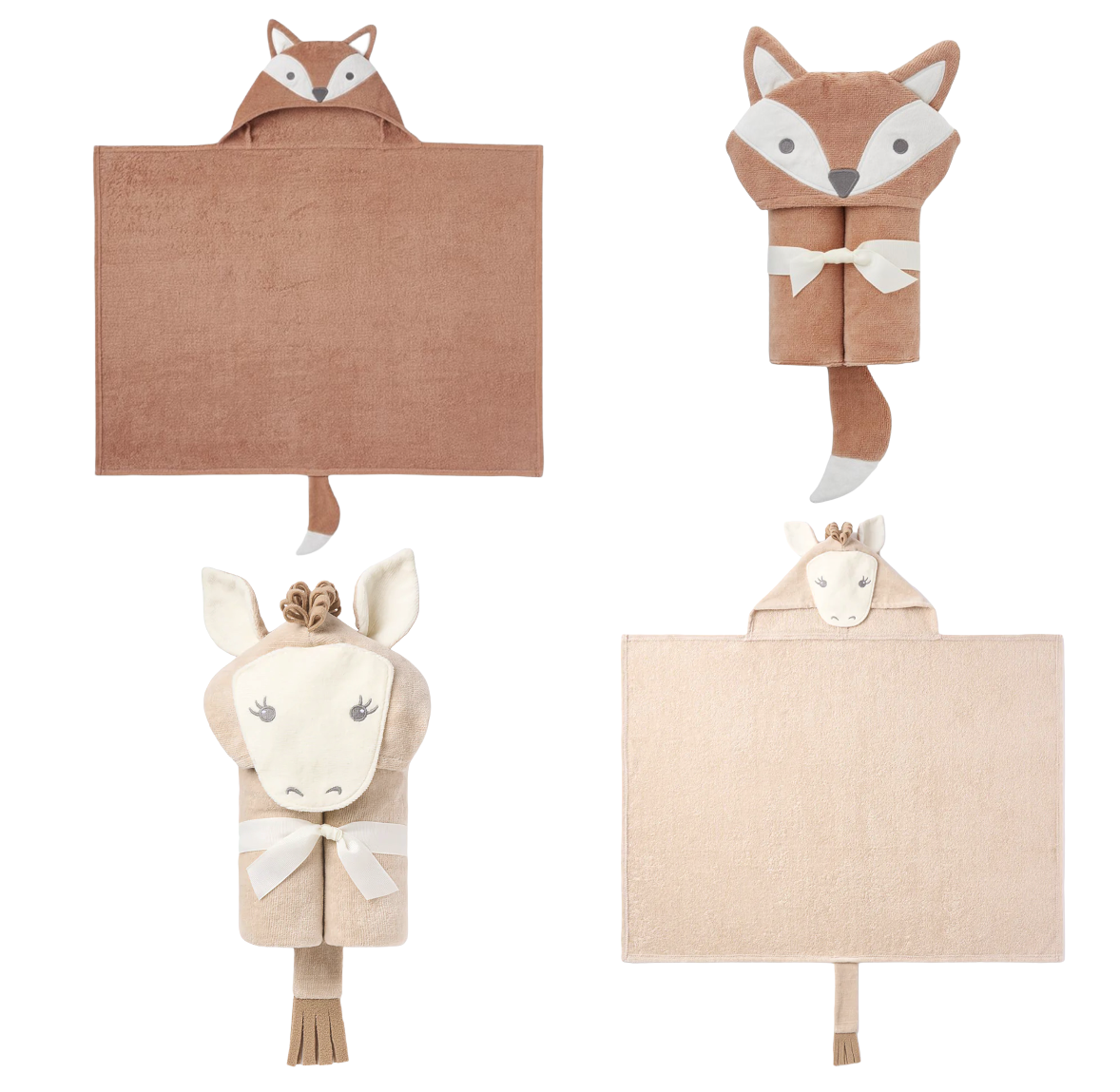 Children's Hooded Bath Wraps