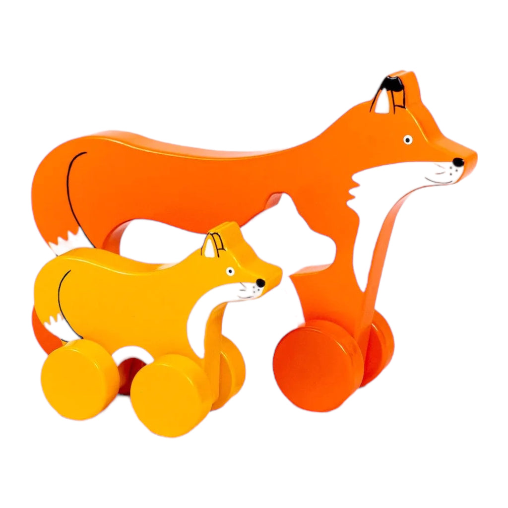 Big & Little Fox Push Toy