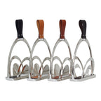 Stirrup Magazine Holder With Leather Handle