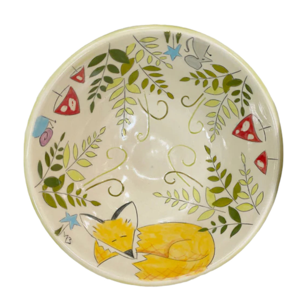 Foxes & Ferns Porcelain Bowls