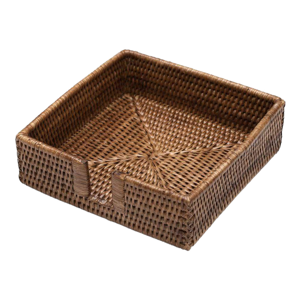 Brown Rattan Napkin Holders