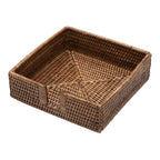 Brown Rattan Napkin Holders