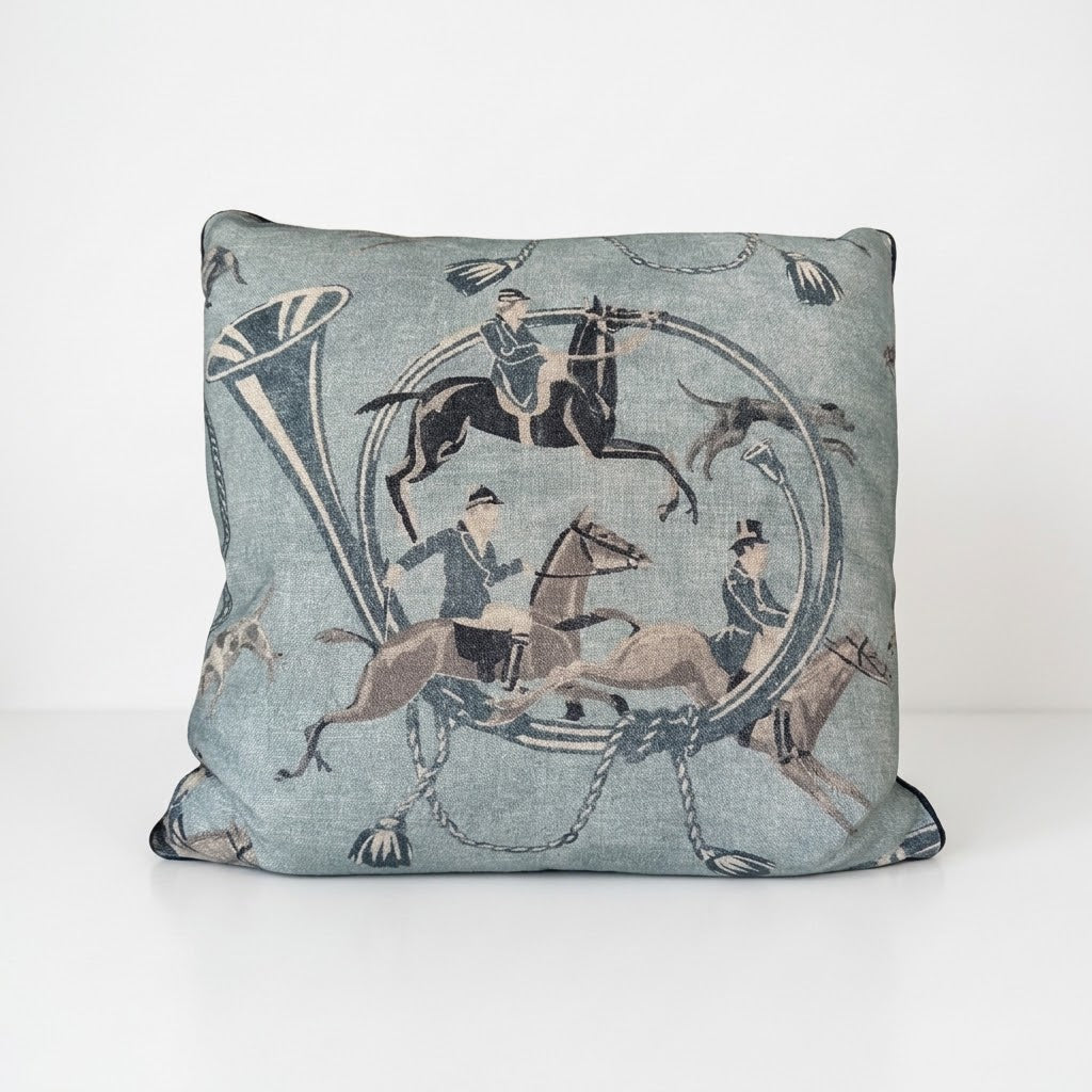 20x20 Fox Hunt Equestrian Throw Pillow