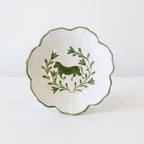 Green Horse Small Serving Bowl