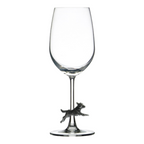 Running Fox Accent Glassware, Pewter