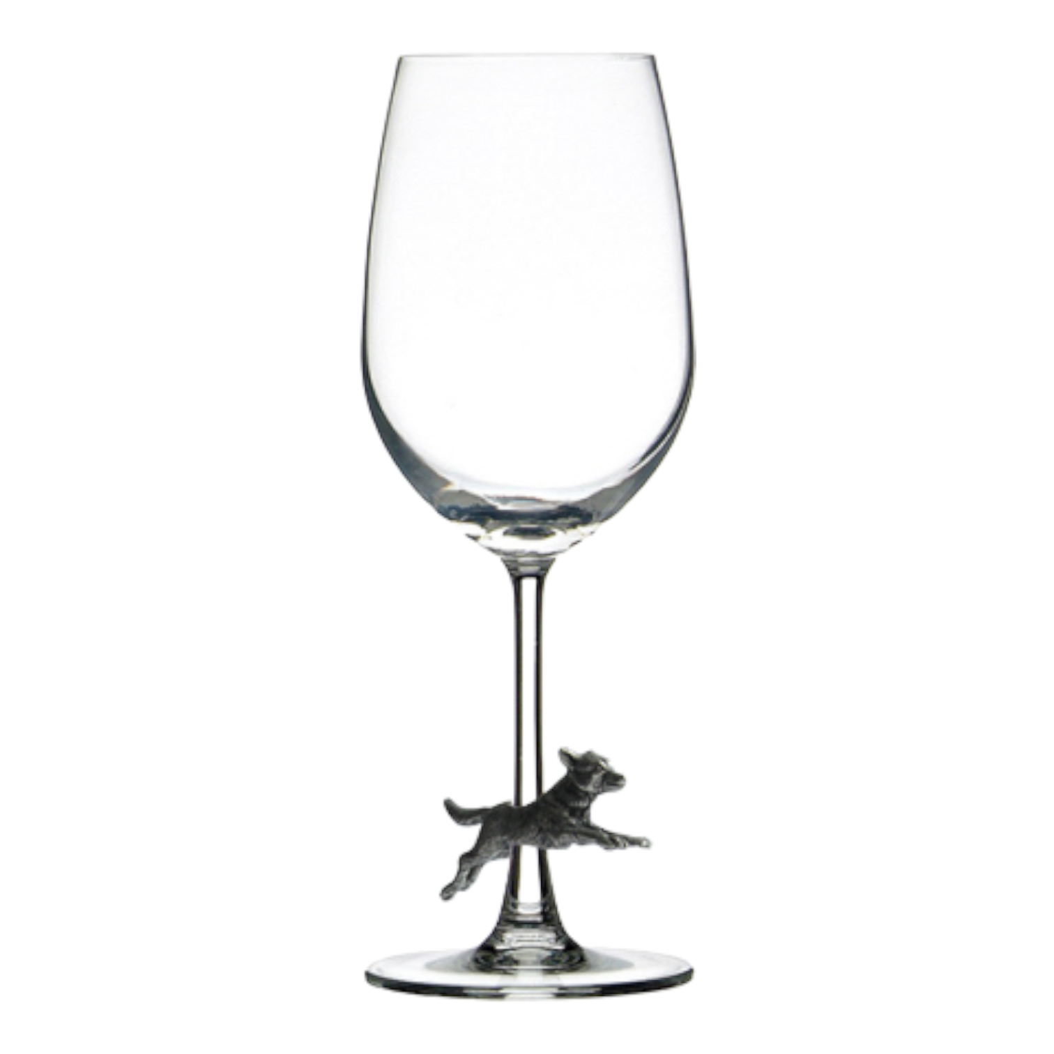 Running Fox Accent Glassware, Pewter