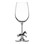 Running Horse Accent Glassware, Pewter
