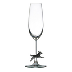 Running Fox Accent Glassware, Pewter