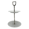 Vagabond House Pewter Stirrup Dessert Stand