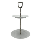 Vagabond House Pewter Stirrup Dessert Stand