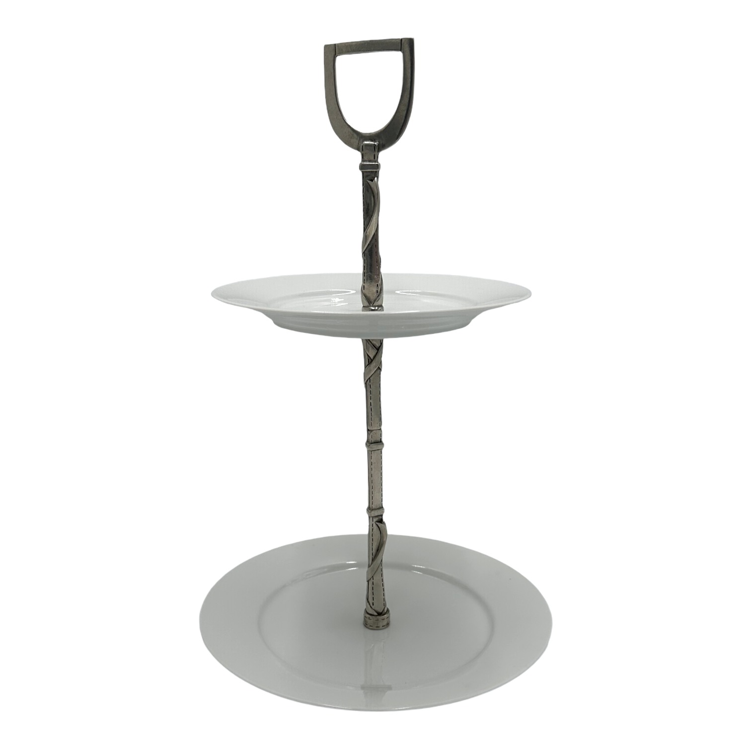 Vagabond House Pewter Stirrup Dessert Stand