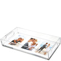 Acrylic Photo Tray 16"x8" Holds 3, 5x7's