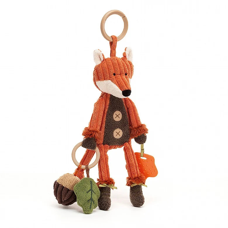 JellyCat Plush Cordy Fox Activity Toy