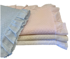 Stonewashed Baby Blanket with Ruffle