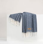 Italian Herringbone Throw Midnight