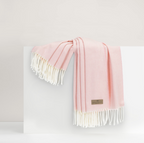 Italian Herringbone Throw Cherry Blossom