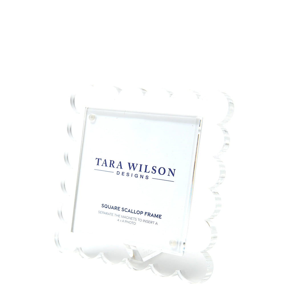 Scallop Acrylic Square Frame