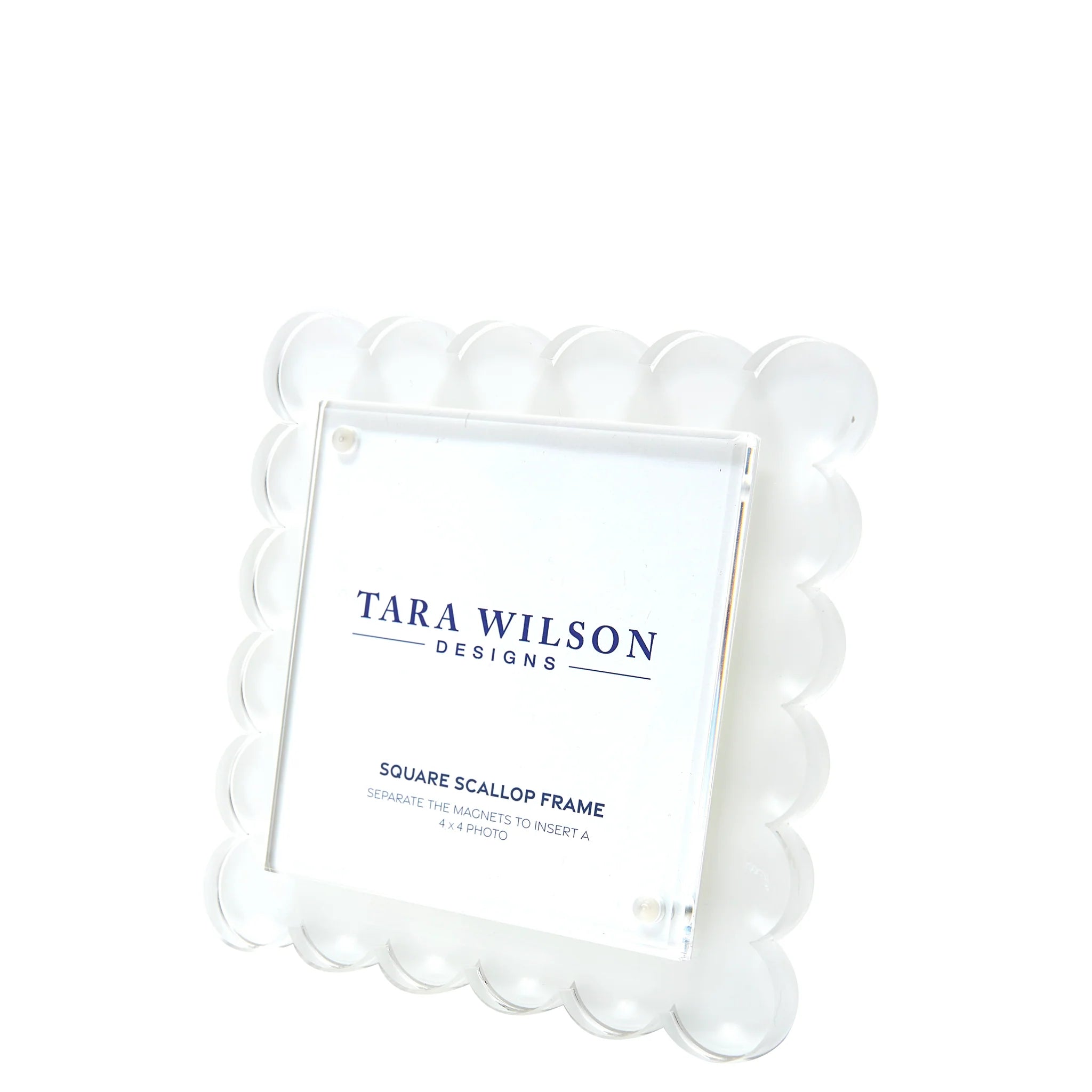Scallop Acrylic Square Frame