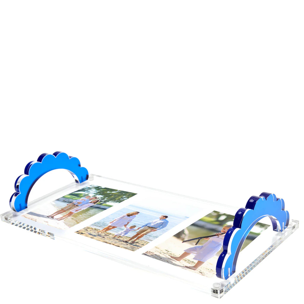 Scallop Handle Photo Tray