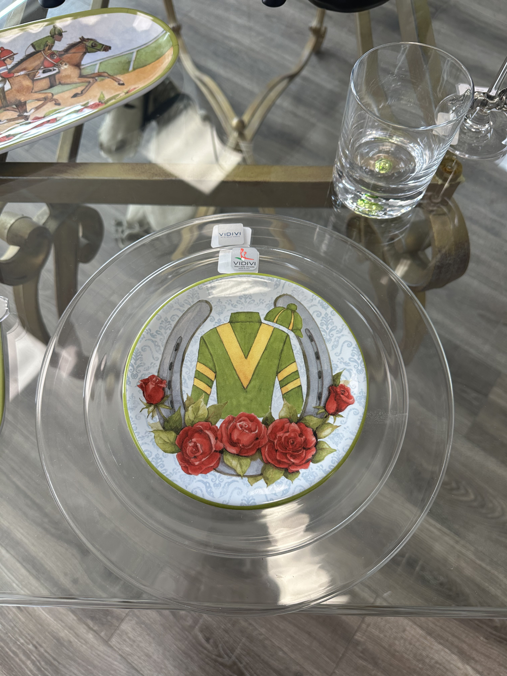 Day at the Races Canape Plates Set of 4