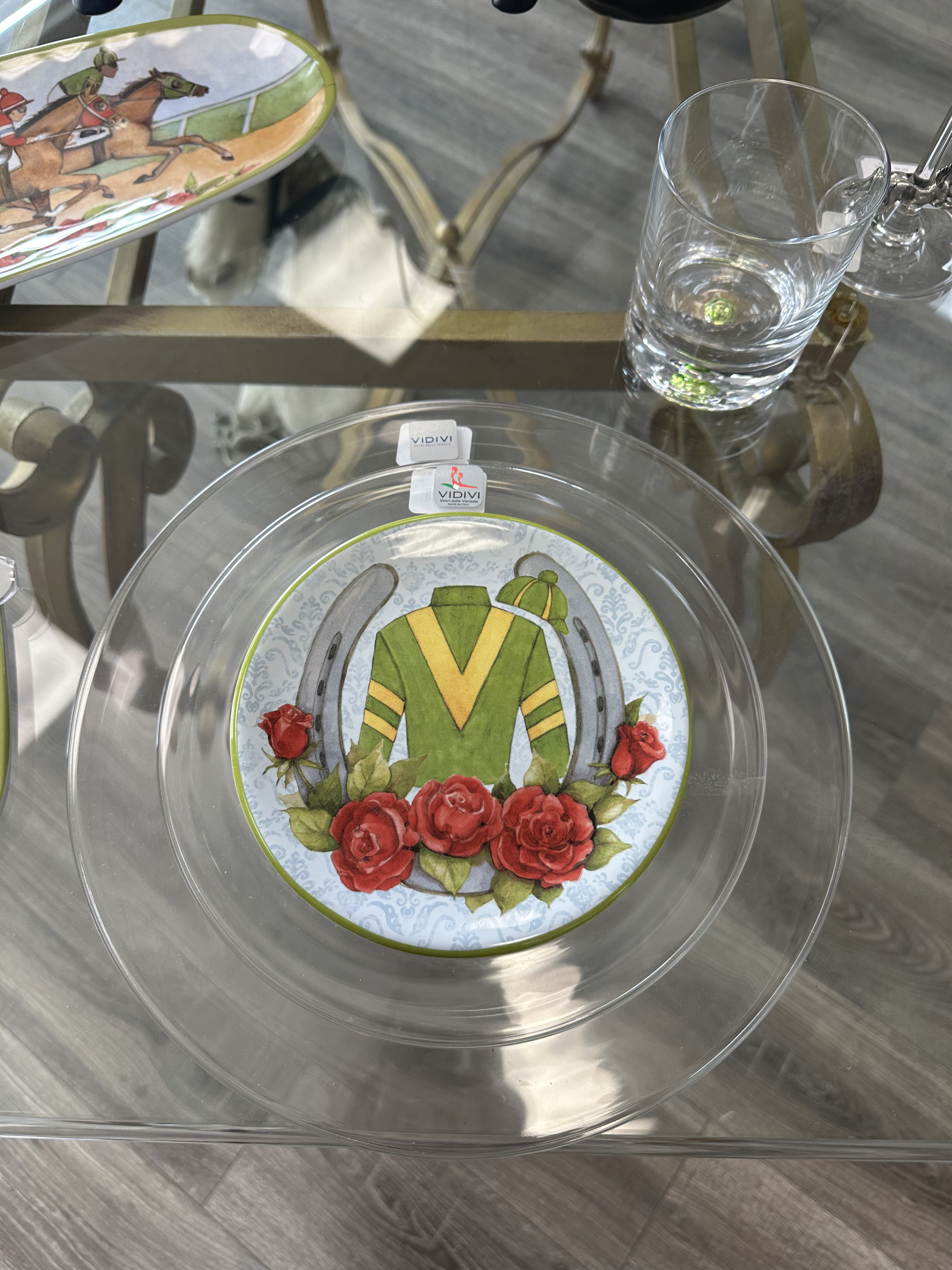 Day at the Races Canape Plates Set of 4