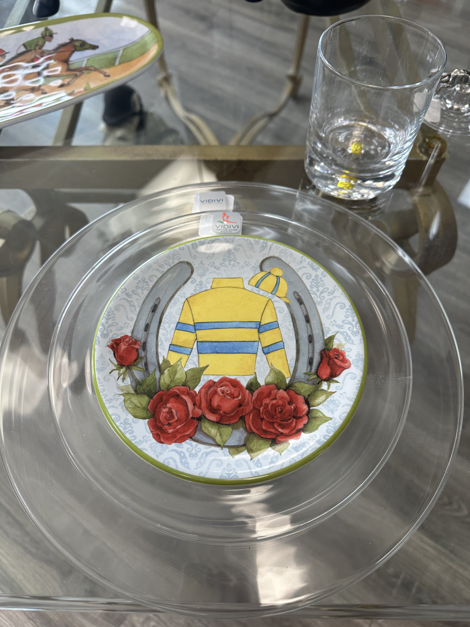 Day at the Races Canape Plates Set of 4