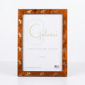 Chestnut Burled Wood Frame With Gold Horse Border