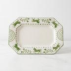 Green Horse Rectangle Serving Platter