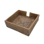 Bleached Rattan Napkin Holders