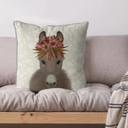 Donkey Farmhouse Pillow