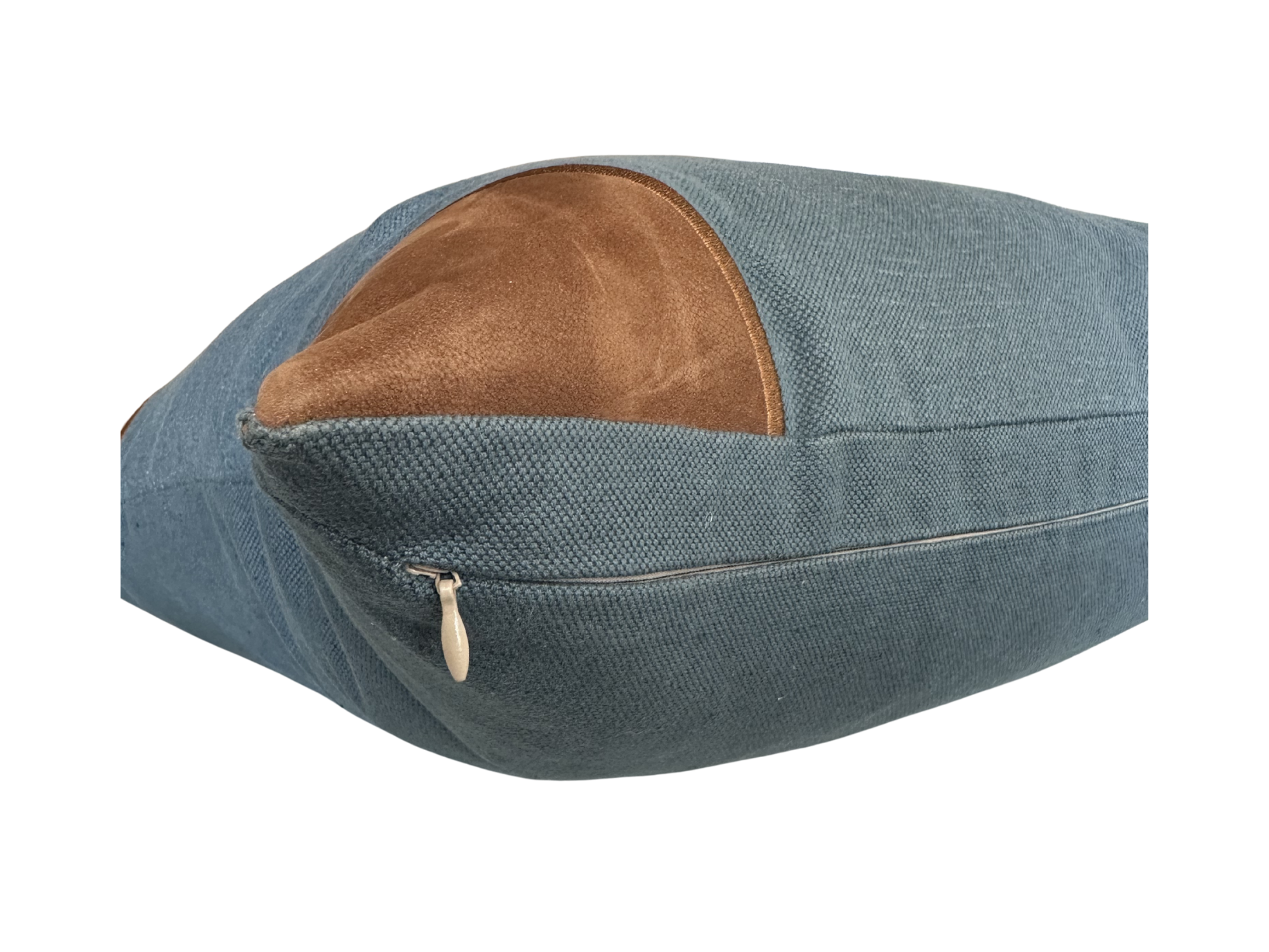 20x20 Embroidered Crossed Polo Mallets Pillow Blue