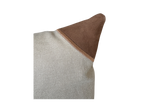 20x20 Embroidered Crossed Polo Mallets Pillow Tan
