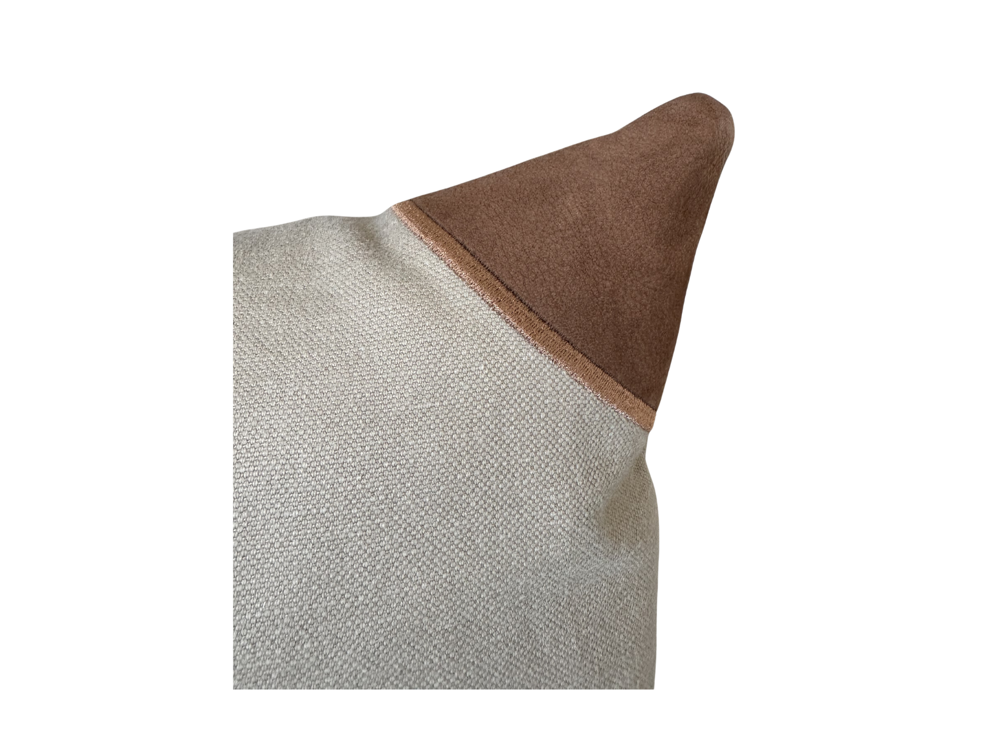 20x20 Embroidered Crossed Polo Mallets Pillow Tan