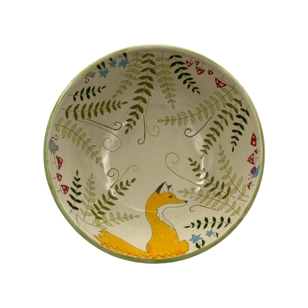 Foxes & Ferns Porcelain Bowls