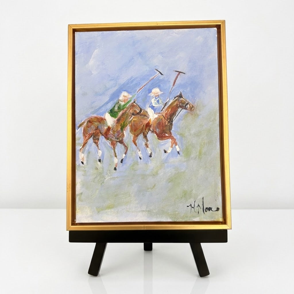 Polo Riders at Play Original Painting