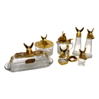 Donkey Salt & Pepper Shakers with Holder Short