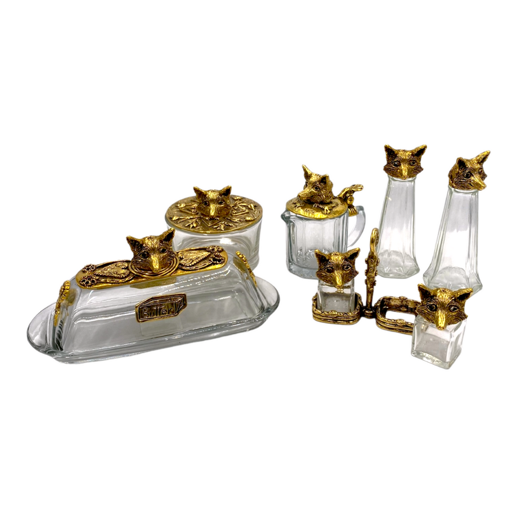 Fox Creamer & Sugar Bowl Set